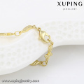 74484-xuping fashion dubai goldschmuck, 14k gold kreuzkettchen armband, gold fußkettchen schmuck